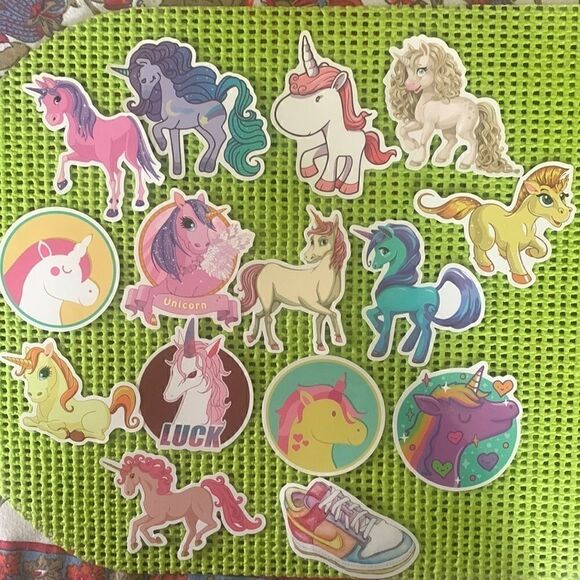 Bundle of 15 Unicorn Stickers Pack #2 - Picture 1 of 7